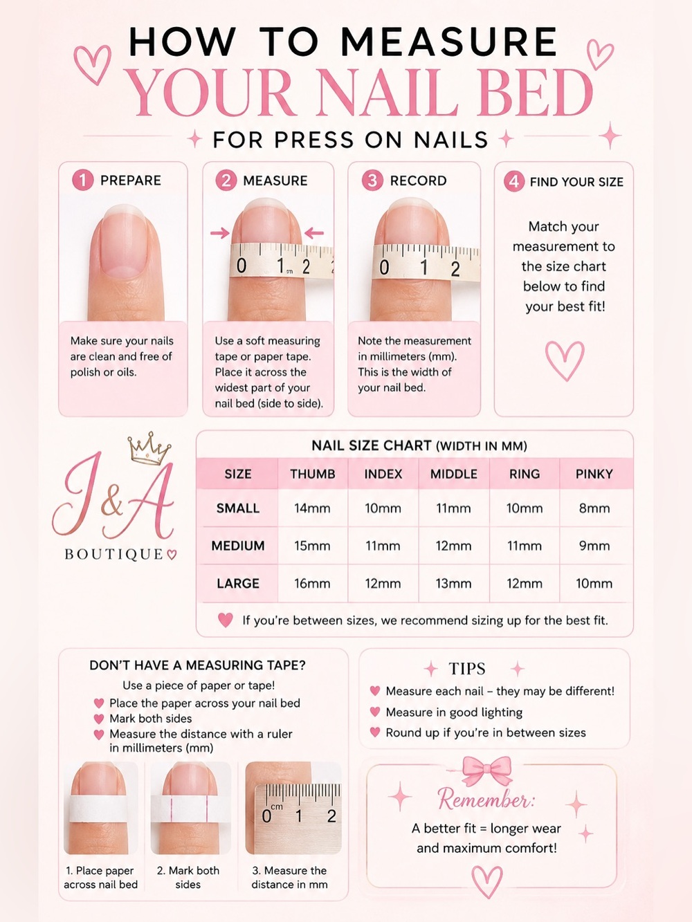 How to measure nail bed! NOT FOR SALE